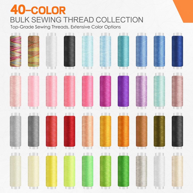 SUTQIGUI Sewing Kit for Adults with Heavy Duty Fabric Scissors, 241 Pcs Newly Upgraded Hand Travel Sewing Kit Professional Needle and Thread Kit, Portable Sewing Supplies for Travel Home Beginners - Image 3